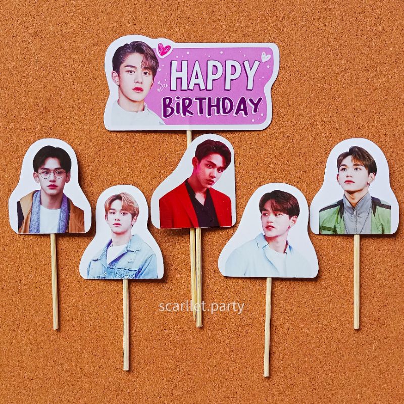 Jual Banner Hbd Haechan Nct Hiasan Kue Happy Birthday Dekorasi Kue