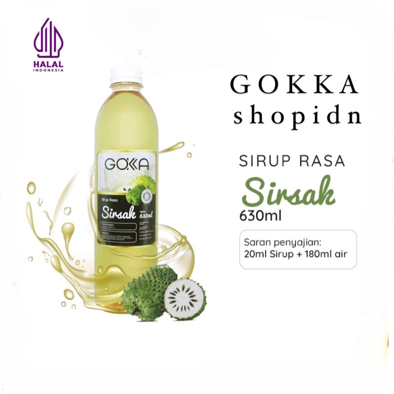 Jual Sirup Gokka Sirsak Ml Gokka Syrup Soursop Ml Gokka Syrup