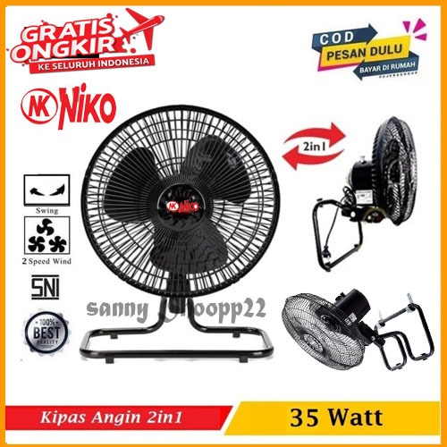 Jual Kipas Angin Gmc Tornado Desk Wall Fan In Kipas Swing