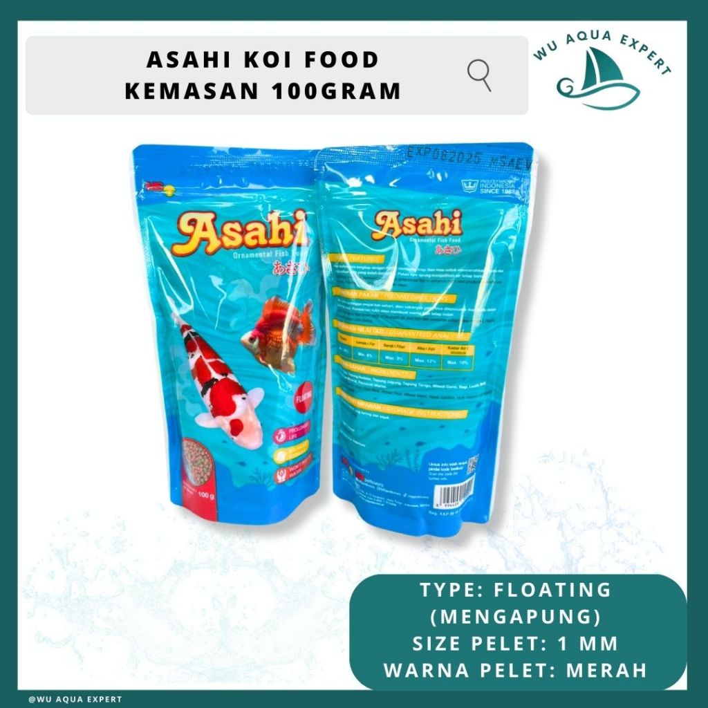 Jual Asahi Koi Food Gr Floating Pelet Pakan Koi Komet Tetra Louhan