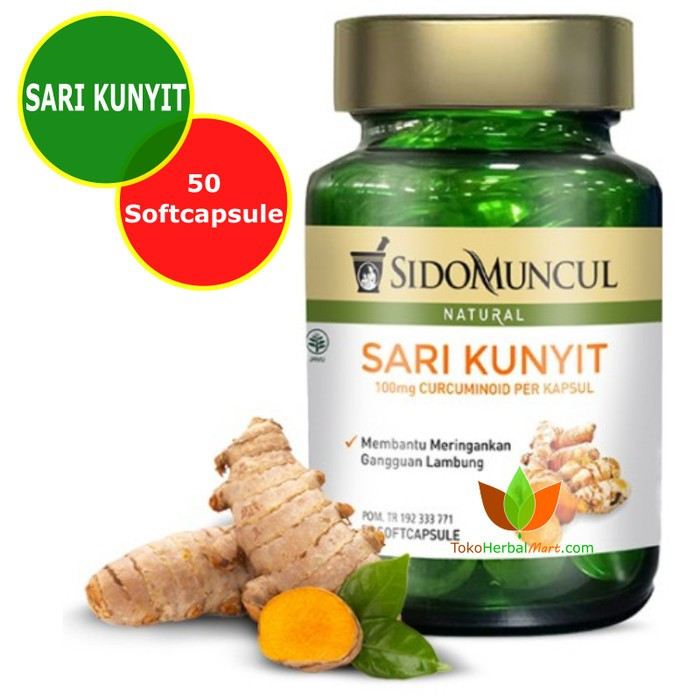 Jual Sido Muncul Sari Kunyit Soft Capsule S Sidomuncul Sari Kunyit