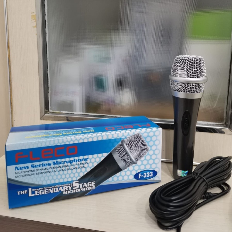 Jual MIC KABEL MICROPHONE FLECO F 333 MIC KARAOKE LEGENDARY STAGE