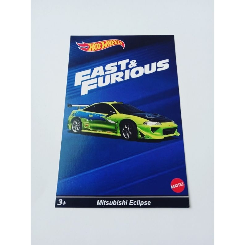 Jual Custom Card Hotwheels Fast Furious Mitsubishi Eclipse Shopee