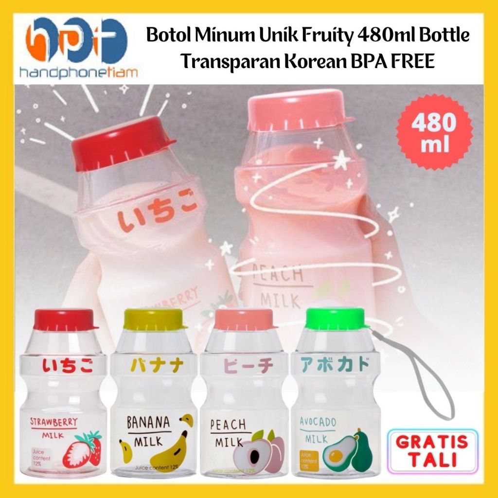 Jual Botol Air Minum Bentuk Fruity Transparan Ml Bpa Free Bottle