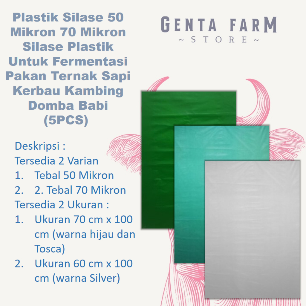 Jual Plastik Silase 50 Mikron 70 Mikron Silase Plastik Untuk Fermentasi