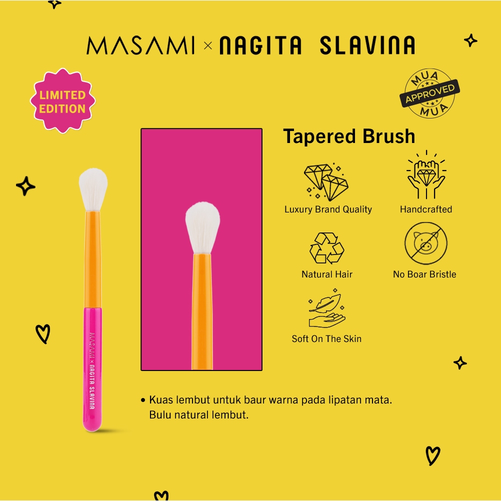 Jual Masami X Nagita Slavina Mini Brush Set Kuas Make Up Set Shopee