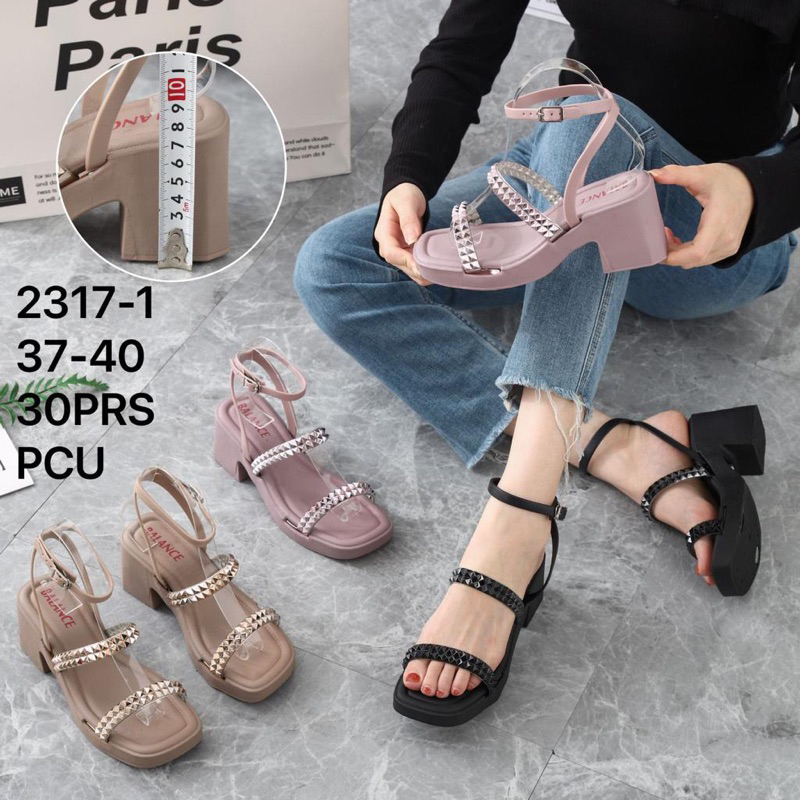 Jual Sandal Wanita Wedges Tali Belakang Glitter Jelly Import