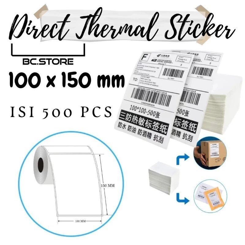 Jual Kertas Stiker Label Thermal X Mm Isi Pcs Shopee