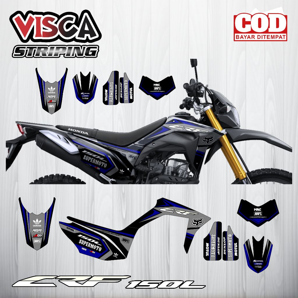 Jual Stiker Striping CRF 150L Variasi SUPERMOTO 150L Shopee Indonesia