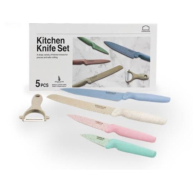 Jual Kitchen Knife Set Locknlock Shopee Indonesia