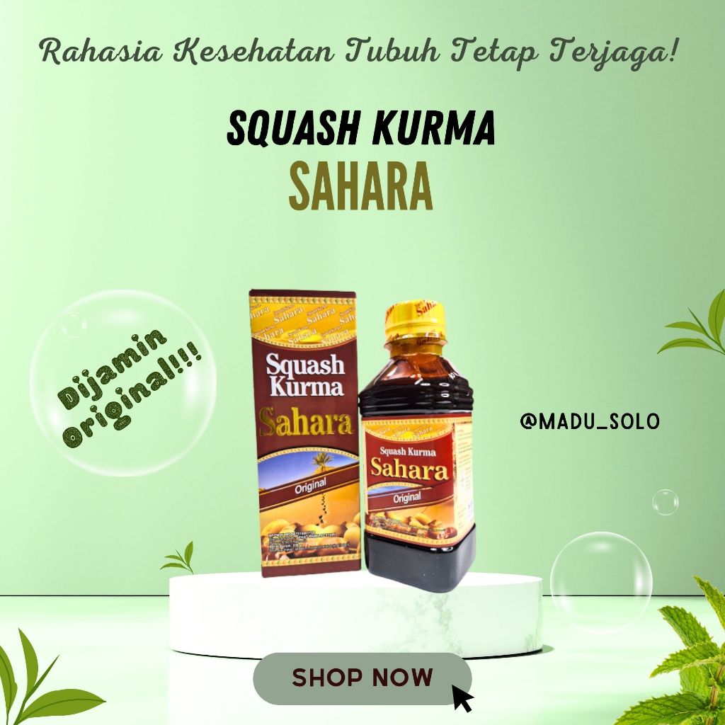 Jual Squash Kurma Sahara Sari Kurma Sahara Original Gram Sebagai