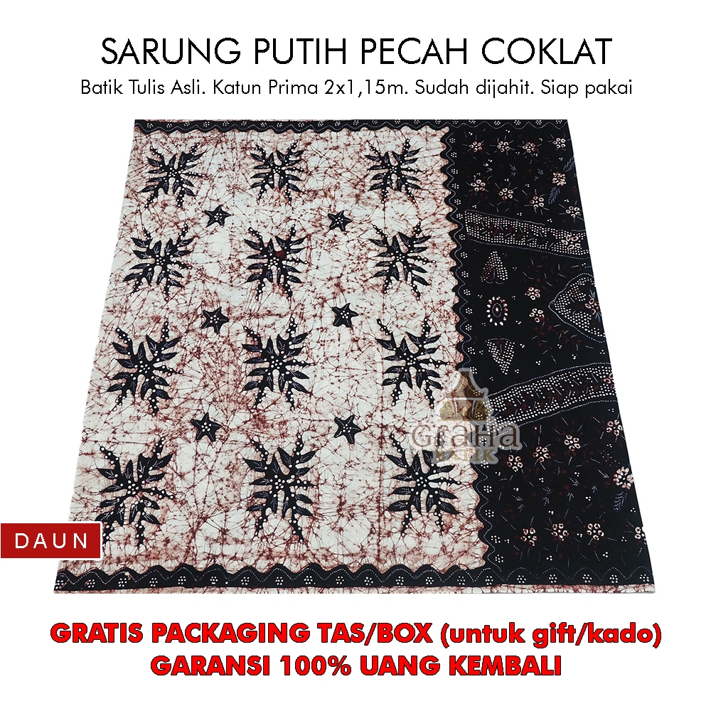 Jual SARUNG BATIK TULIS ASLI BAKARAN PRIA WANITA DEWASA KATUN PREMIUM