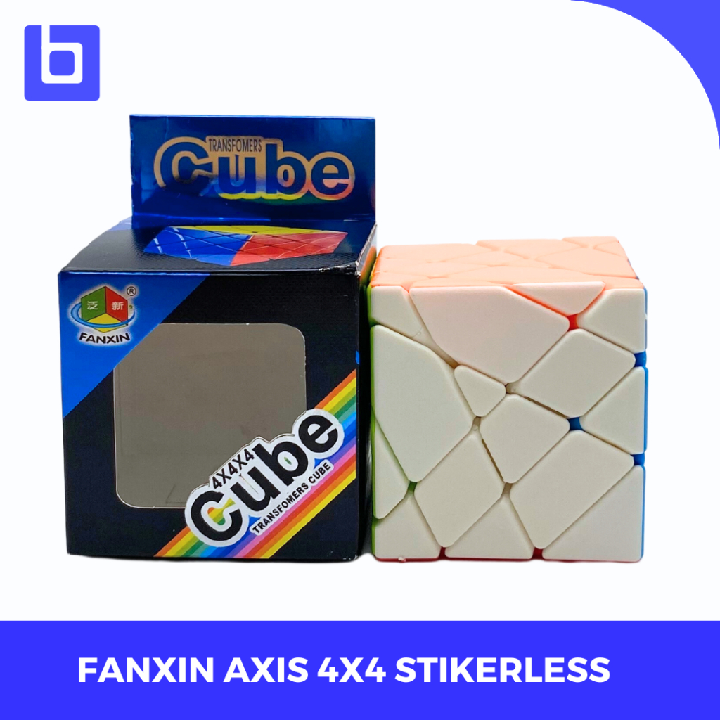 Jual Rubik Axis Cube 4x4 Fanxin Axis 4x4 Stickerless Shopee Indonesia