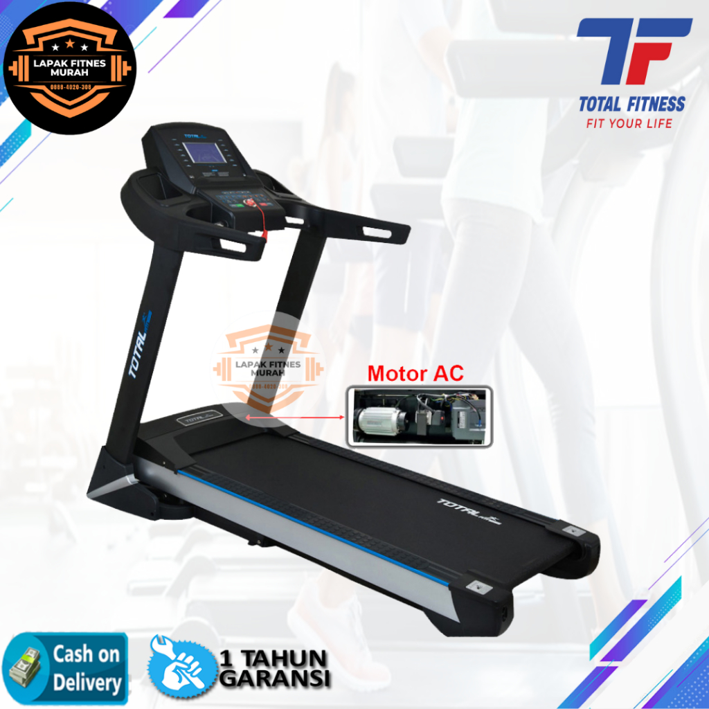 Jual Total Fitness Tl Ac Electric Treadmill Fungsi Hp Motor Ac