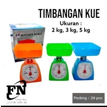 Jual Kitchen Scale Fn Timbangan Kue Analog Kg Kg Shopee Indonesia