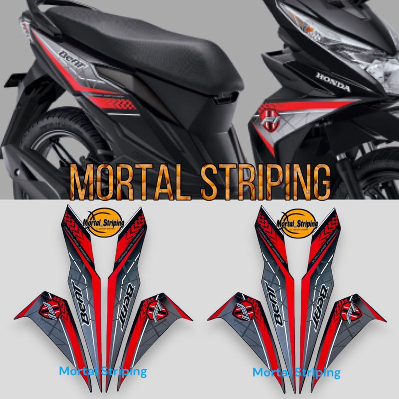 Jual Stiker Striping Lis Body Beat Fi Eco Esp Full Hitam