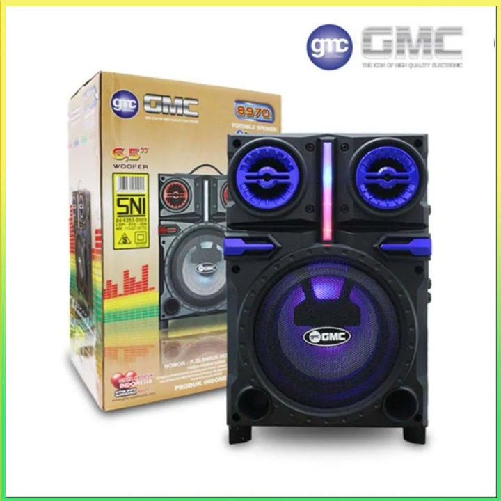 Jual Gmc Q Speaker Portable Bluetooth Inch Mic Wireless Harga