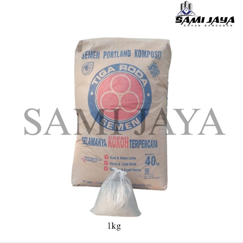 Jual SEMEN TIGA RODA DAN SEMEN GRESIK ECERAN 1KG Shopee Indonesia