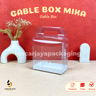 Jual Gable Box Mika Tas Jinjing Tenteng Dos Handle Muffin Cupcake Kue