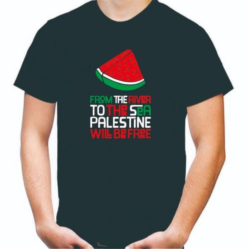 Jual Kaos T Shirt Viral Semangka Palestine Will Be Free Palestina