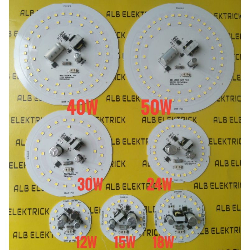 Jual Pcb Led Ac MSL Watt Lengkap 5w 50w Shopee Indonesia