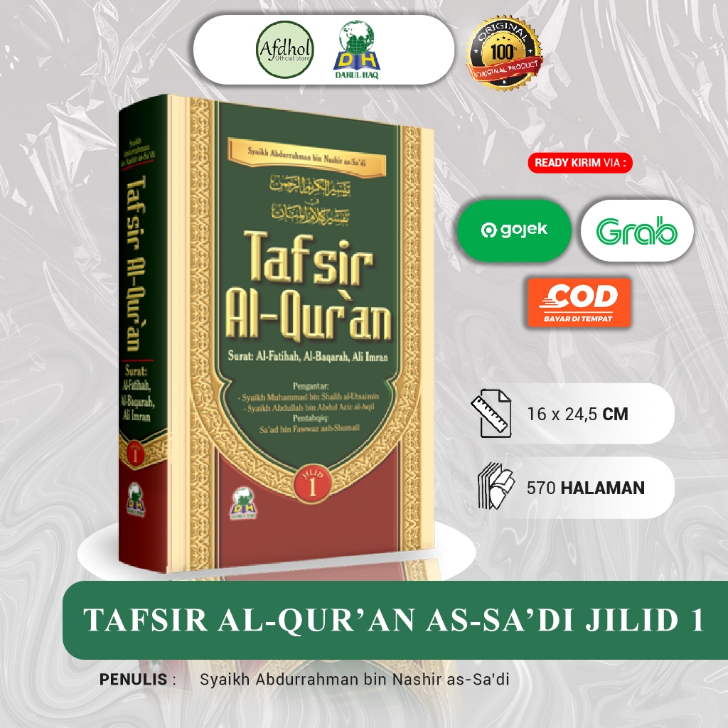 Jual Tafsir Al Quran Syaikh Abdurrahman As Sadi Jilid 1 Saad Bin