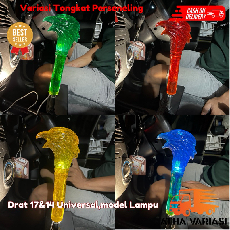 Jual Tongkat Perseneling Elang Lampu Variasi Universal Mobil Manual