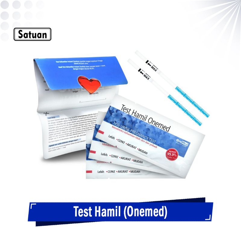 Jual Test Pack Kehamilan OneMed Alat Cek Strip Tes Hamil Shopee Indonesia