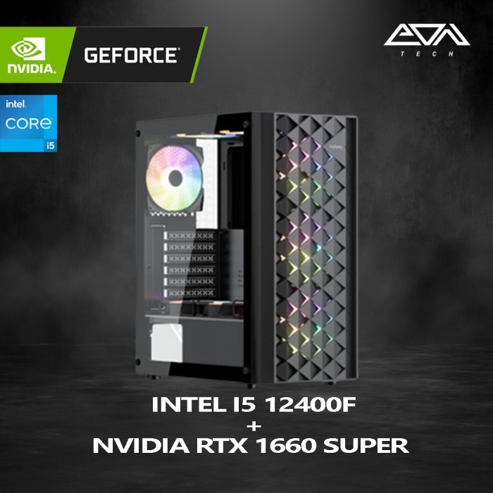 Jual PC Gaming Gen12 Intel I5 12400F GTX 1660 Super 8GB 256GB