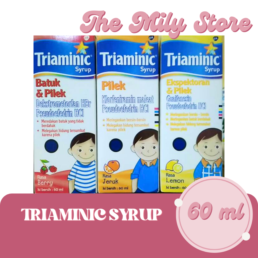 Jual TRIAMINIC SYRUP BATUK PILEK EKSPEKTORAN SIRUP 60 ML Shopee Indonesia