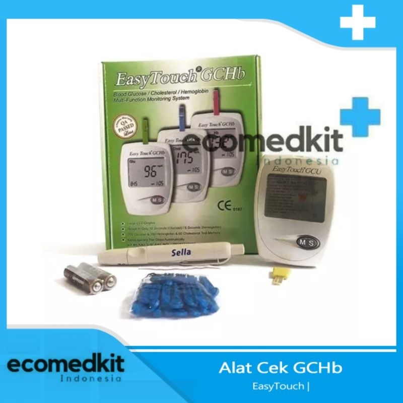 Jual Easy Touch 3 In 1 GCHB Alat Tes Gula Darah Kolesterol Hemoglobin