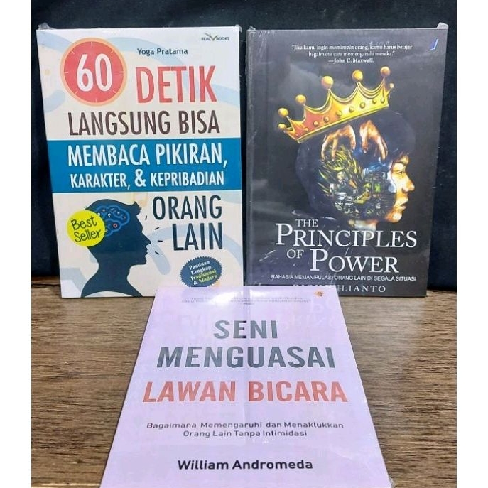 Jual Paket 3 Buku 60 Detik Lansung Bisa Membaca Pikiran Karakter Dan