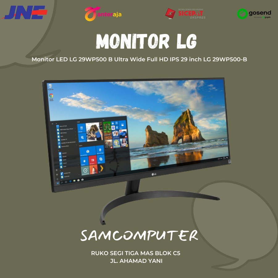 Jual LG UltraWide 29WP500 B 29 Full HD IPS Monitor With AMD FreeSync