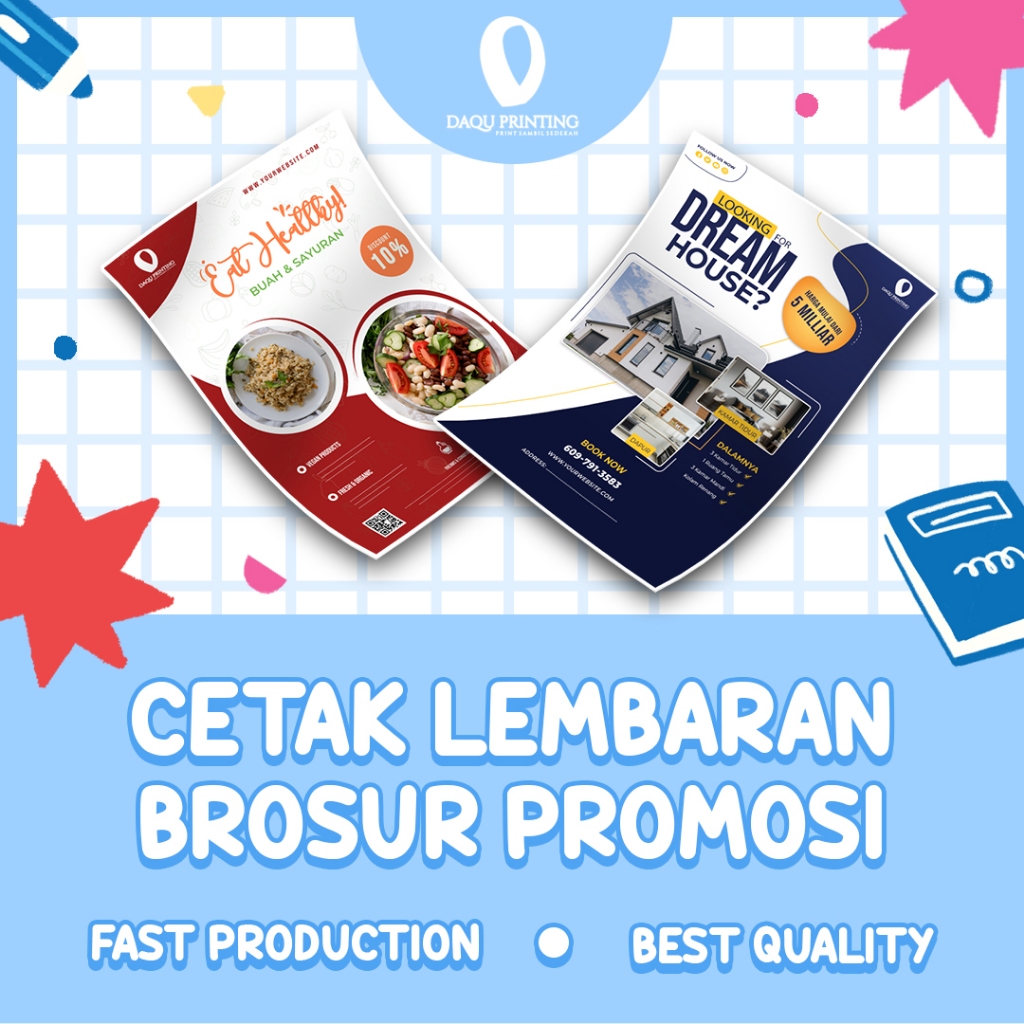 Jual BROSUR CETAK SATUAN BROSUR MAKANAN BROSUR PROMOSI BROSUR