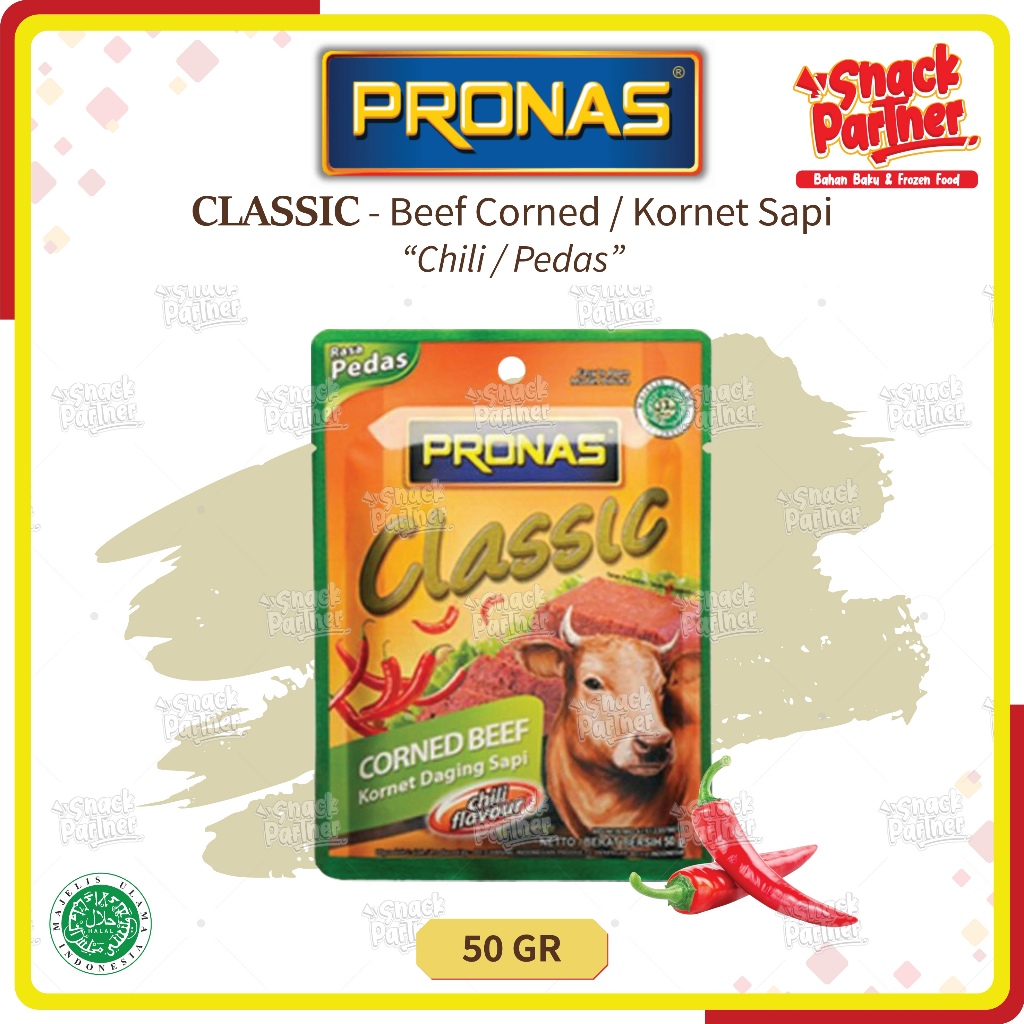 Jual Pronas Classic Kornet Sapi Gr Sachet Daging Beef Corned