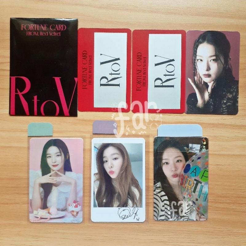 Jual Baca Deskripsi Official Red Velvet Seulgi Pc R To V Trading Card