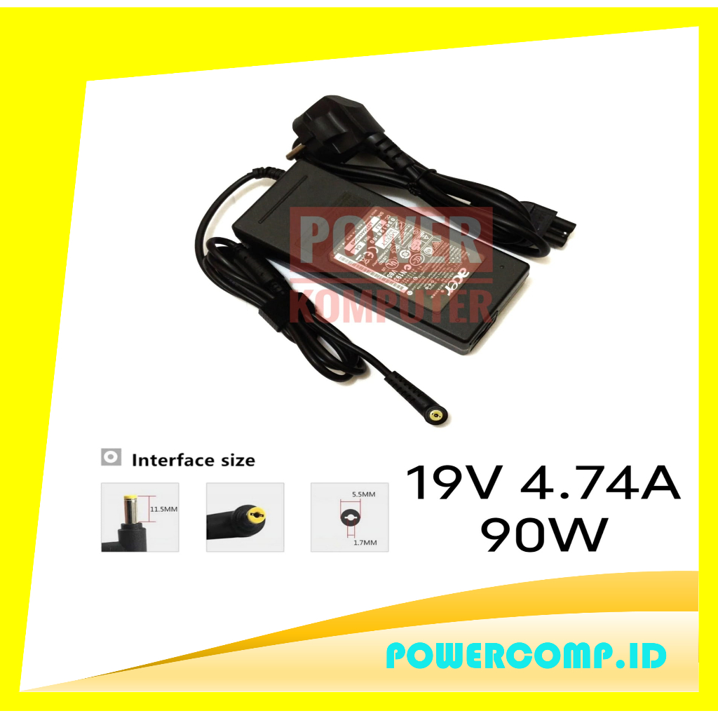 Jual Charger Adaptor Laptop Acer 19V 4 7A 19V 4 74A 4745 4745G Shopee