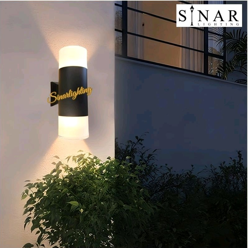 Jual Lampu Dinding Outdoor Minimalis 2 Sisi Cahaya Y29008 Shopee