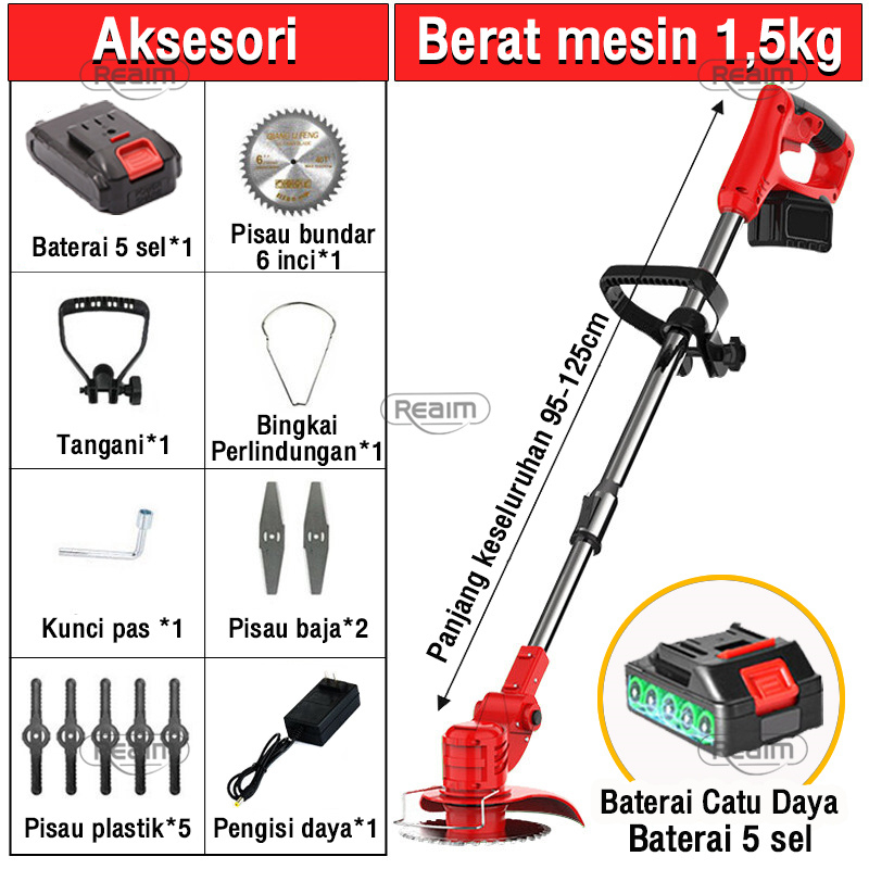 Jual Mesin Potong Rumput Batrai Kualitas Tinggi Mesin Pemotong Rumput