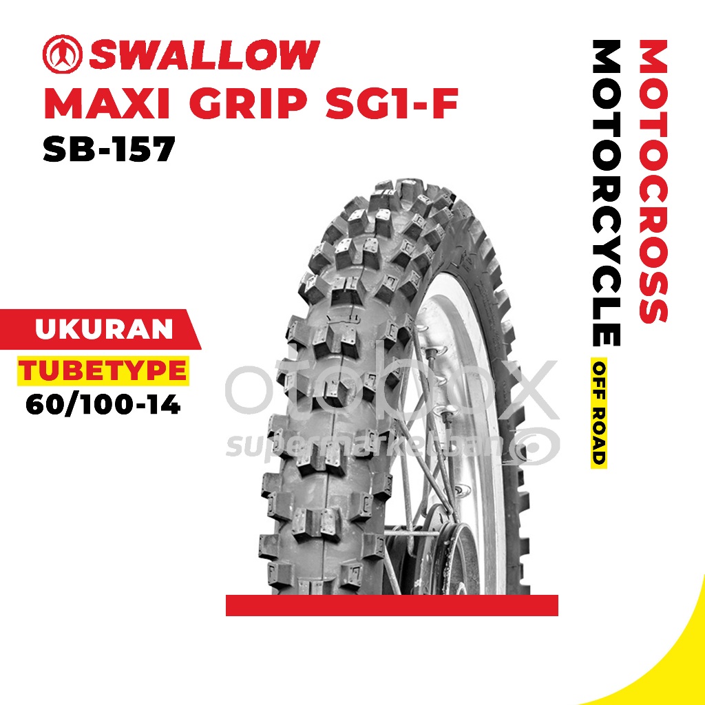 Jual Ban Luar Motor Swallow SB 157 Maxi Grip SG1 F 60 100 Ring 14 Trail