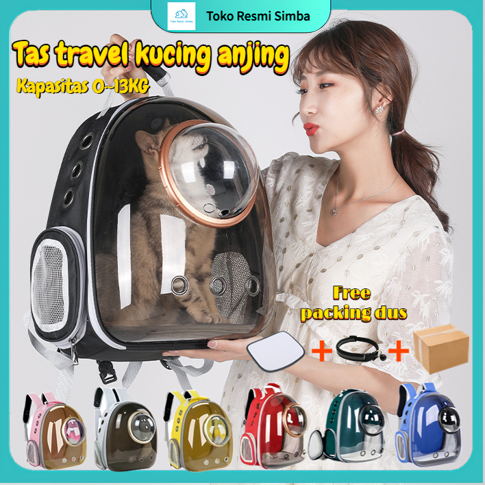 Jual Tas Astronot Kucing 42 26 34cm Ransel Kucing Transparan Free