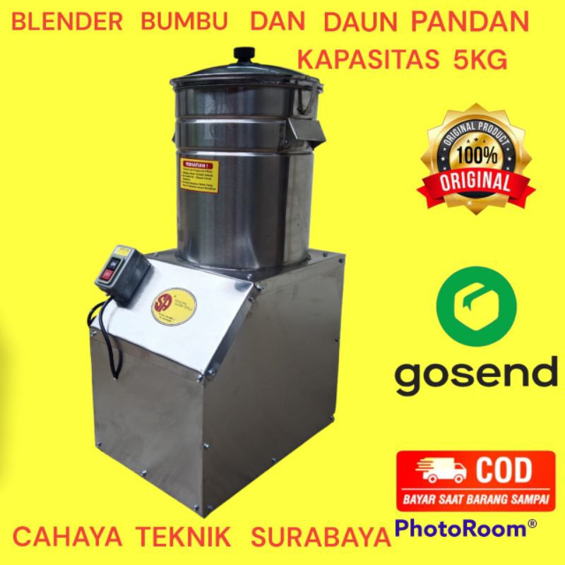 Jual MESIN BLENDER BUMBU BASAH KAPASITAS 5 KG KOMPLIT MESIN GILING DAUN