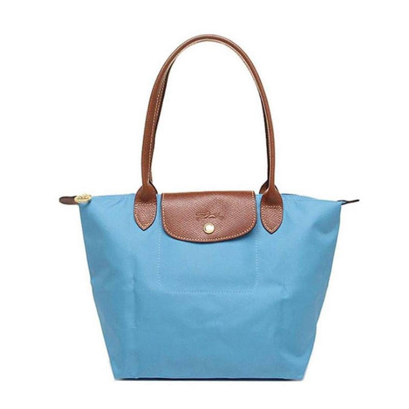 Jual Longchamp Le Pliage Classic Small Long Handle Blue Shopee Indonesia