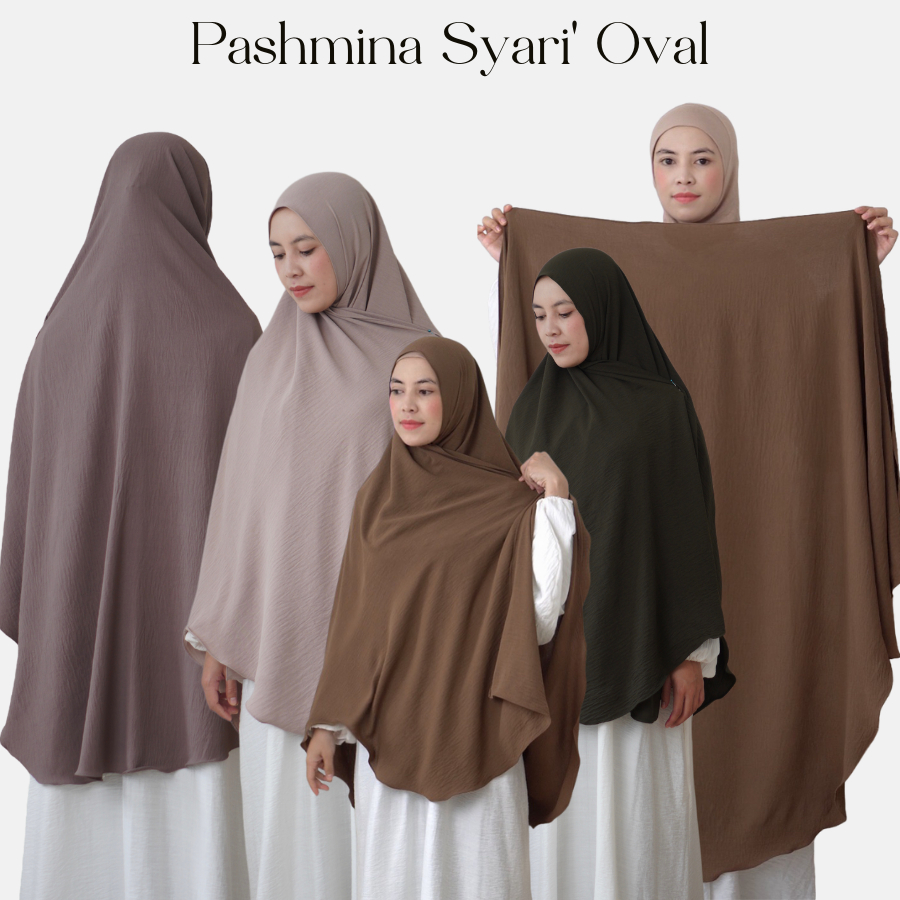 Jual Hijab Pashmina Oval Curve Syari Shopee Indonesia