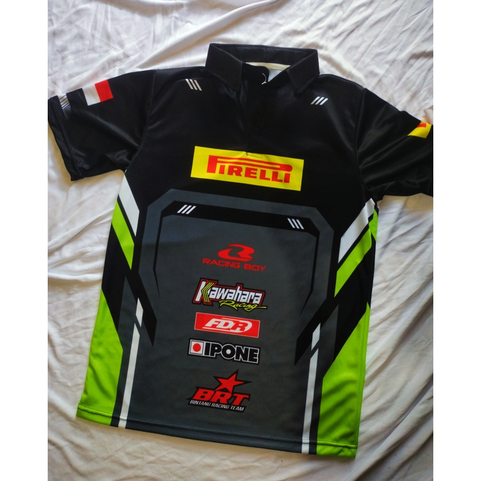 Jual Jersey Baju Balap Racing Variasi Kerah Polo Custom Desain Full