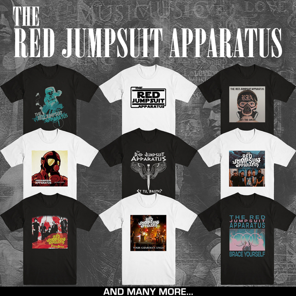 Jual The Red Jumpsuit Apparatus T Shirt Band Pop Punk Merchandise