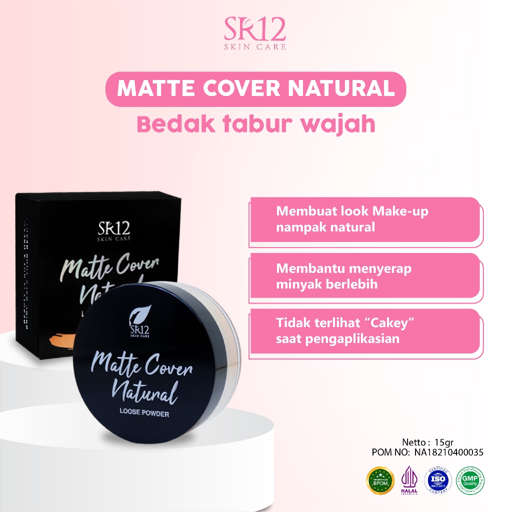 Jual Sr Bedak Tabur Matte Cover Natural Loose Powder Bpom With