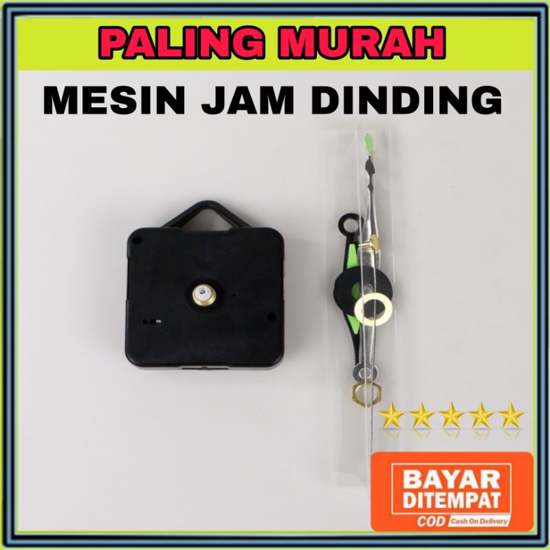 Jual Mesin Jam Dinding DIY Replacement Silent Quartz 5168 S Black