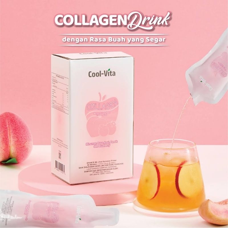 Jual Cool Vita Collagen Premium Drink Sachet Minuman Beauty Kolagen