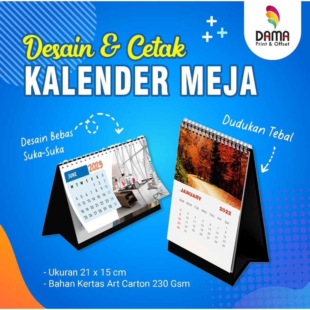 Jual Cetak Kalender Meja Duduk Custom Foto Sendiri Shopee Indonesia